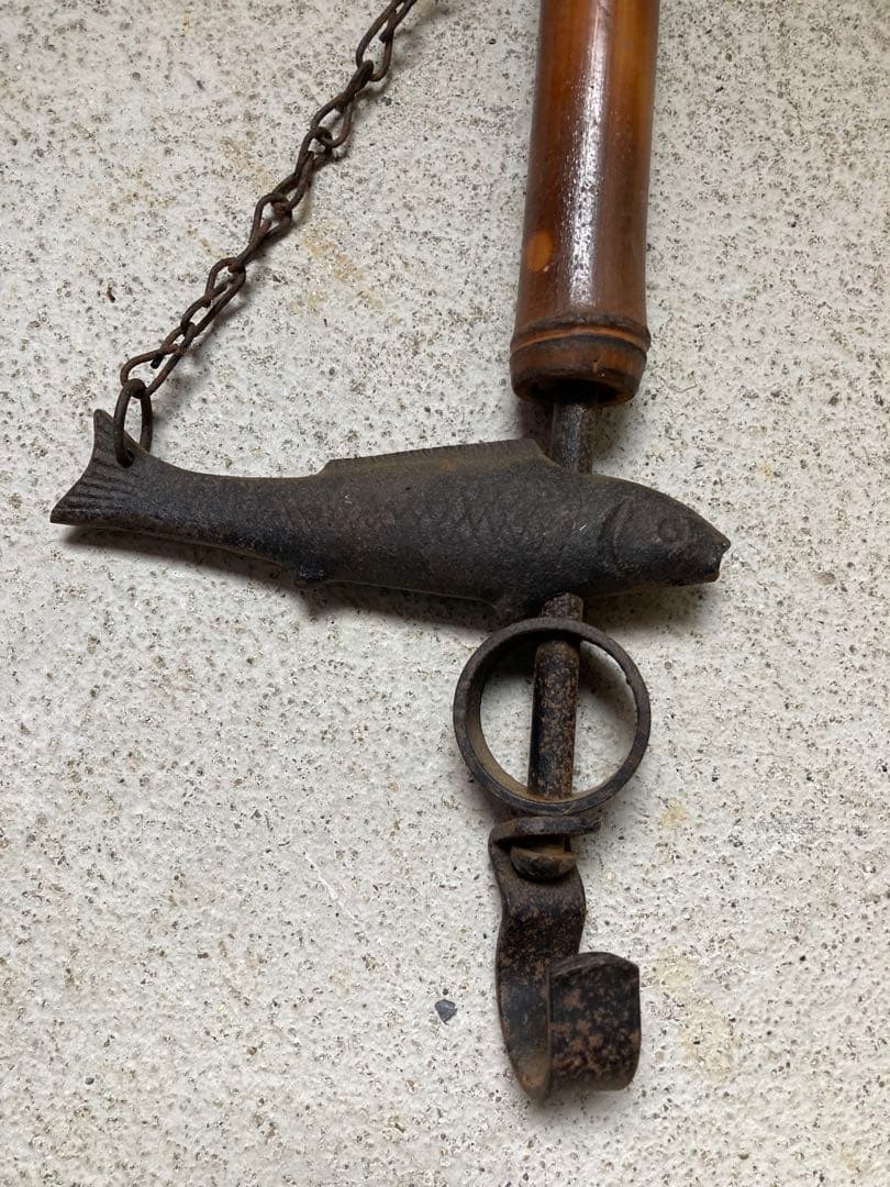 自在鉤　囲炉裏　昭和レトロ