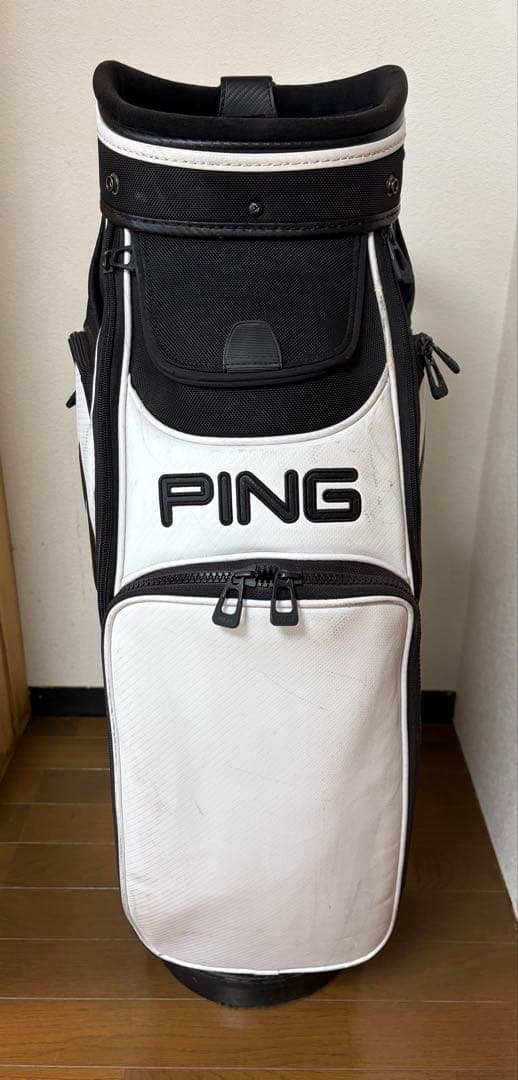 PING キャディバッグ ホワイト・ブラック