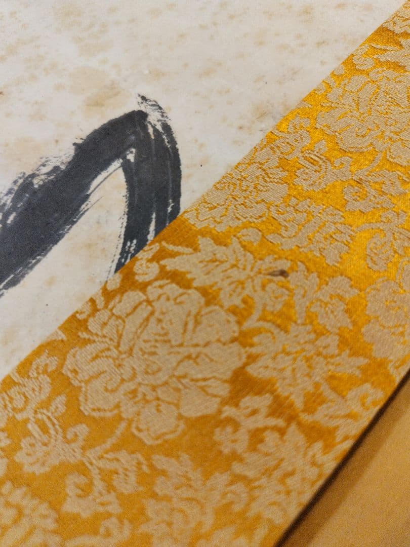 魯山人達磨墨絵 書掛軸 専用紙製ケース付き　未鑑定　インテリア海外プレゼントなど