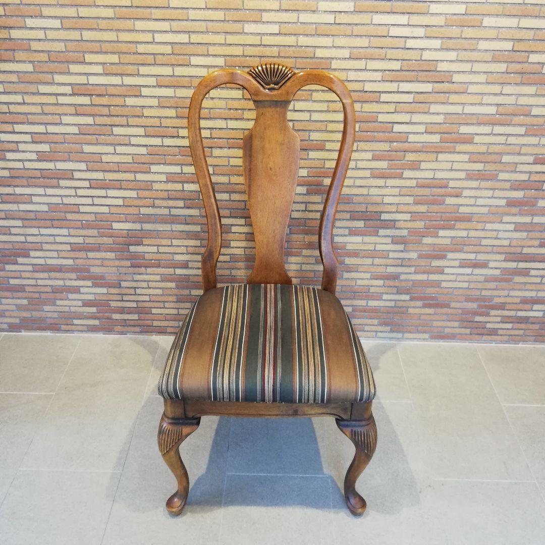 ◇アメリカ製　木製　ビンテージチェア｜椅子　猫脚　アンティーク