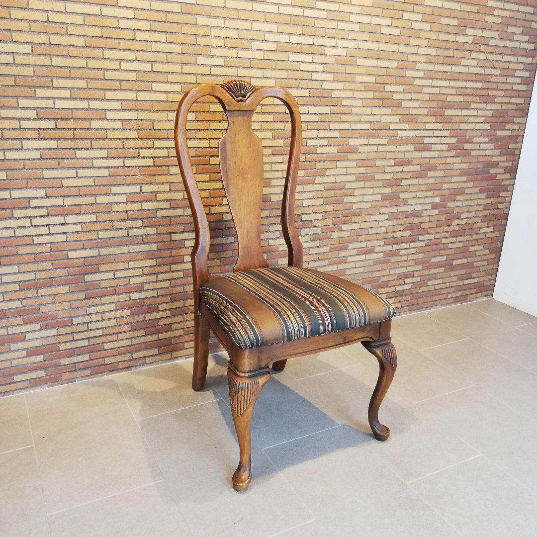 ◇アメリカ製　木製　ビンテージチェア｜椅子　猫脚　アンティーク