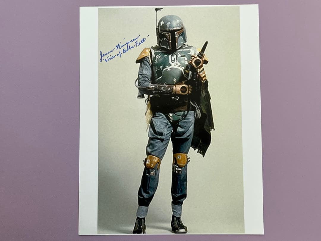 スターウォーズ　直筆サイン　ボバ・フェット　ジェイソン・ウィングリーン氏
