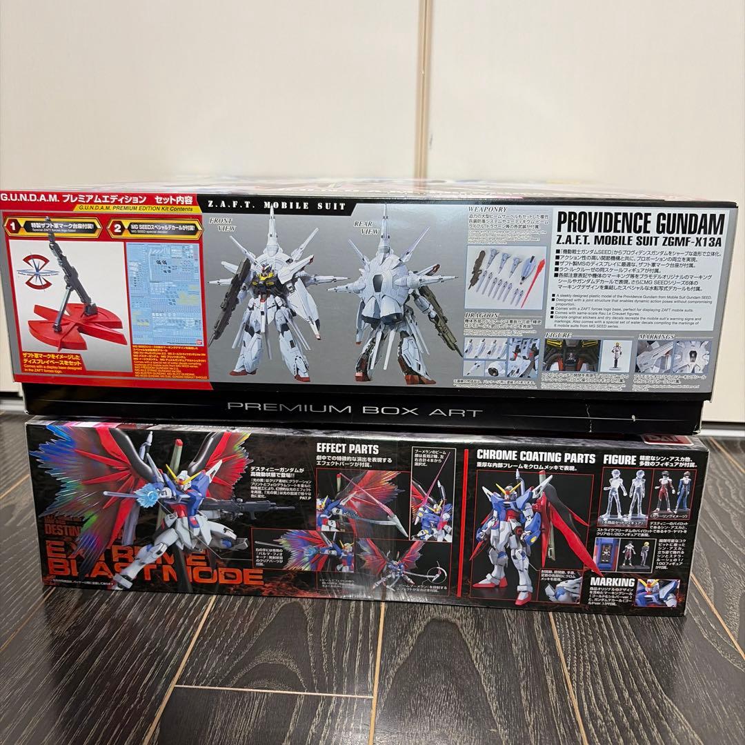 【特装版ＭＧガンプラ2点セット】プロヴィデンスガンダム&デスティニーガンダム