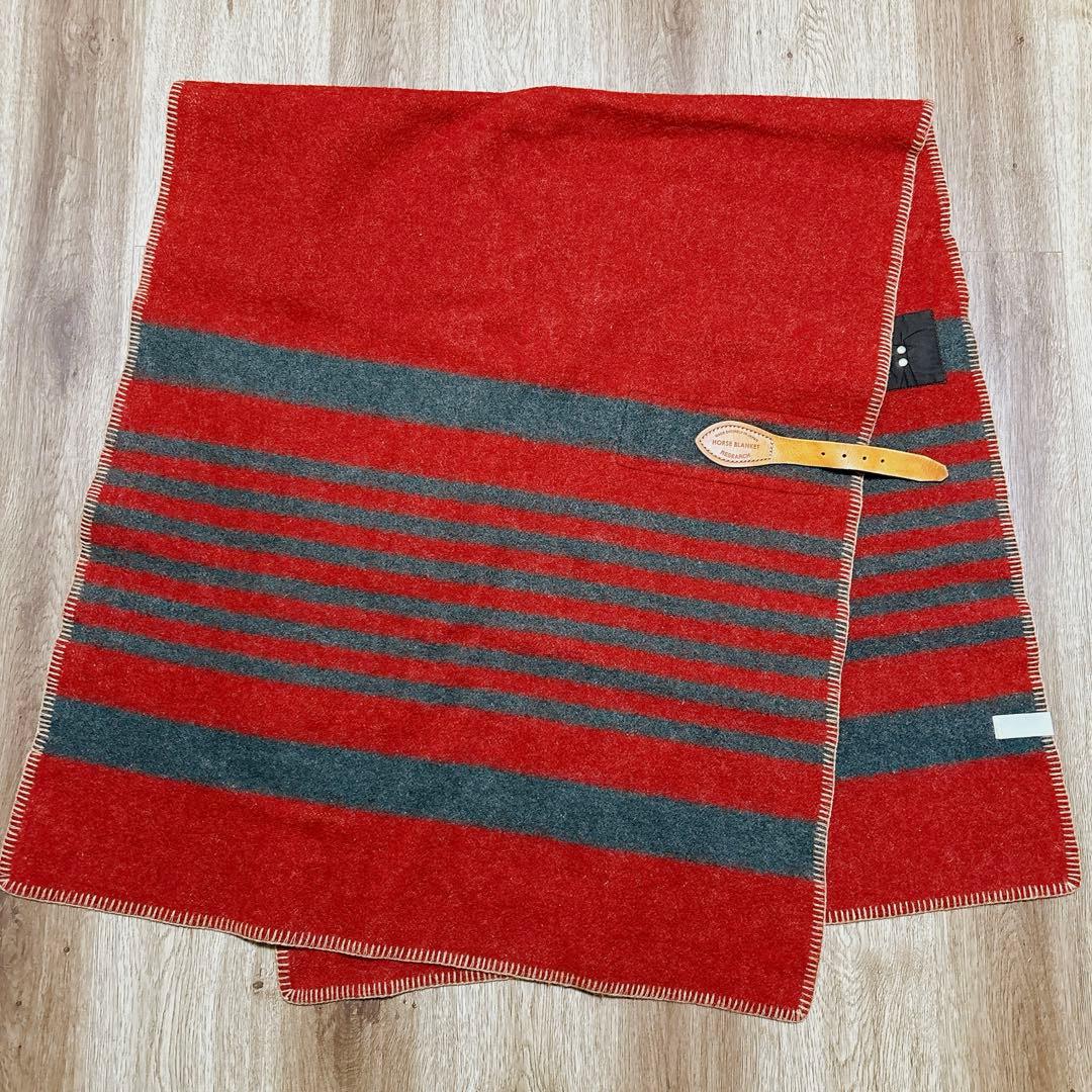 廃盤品✨ホースブランケットリサーチ レッド×グレー ハーフサイズ 1/2