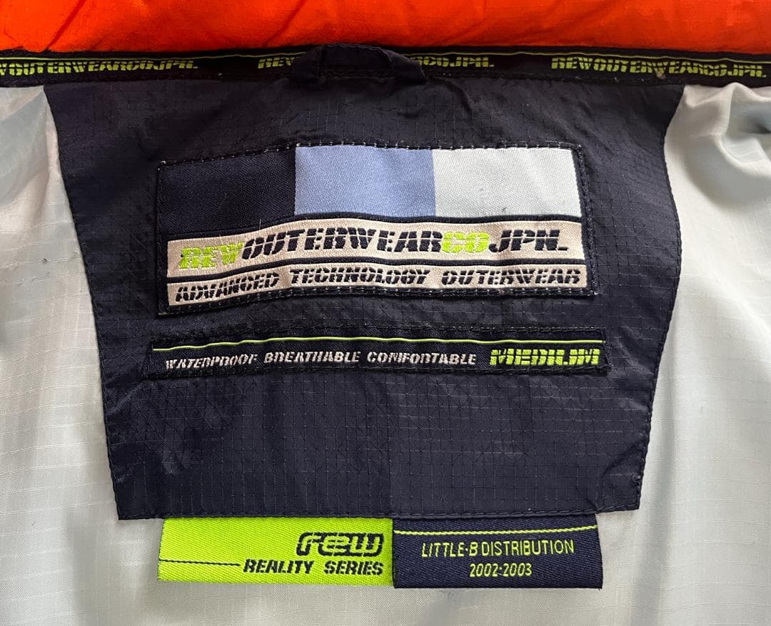 希少REW ダウンジャケット スノーボードウェア