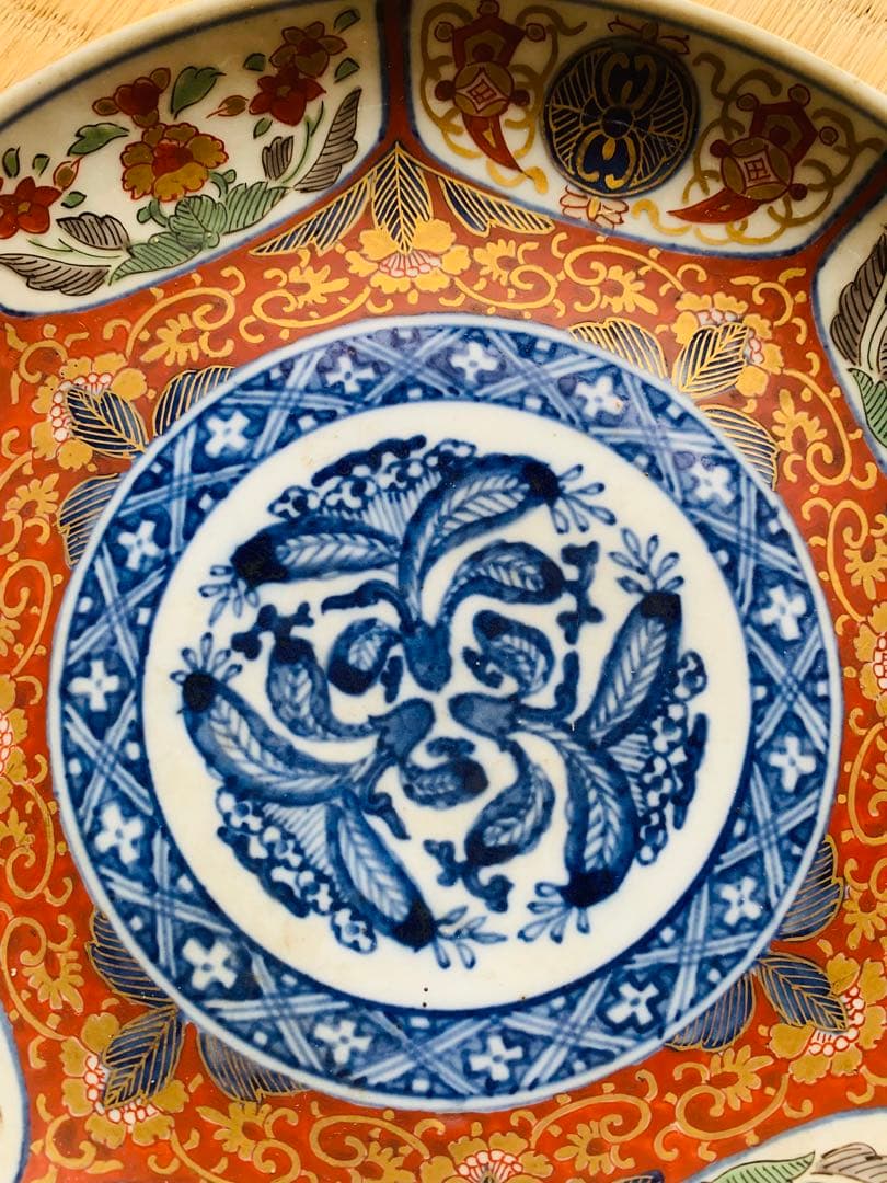 古伊万里 奇玉宝鼎之珍 金襴手　お皿