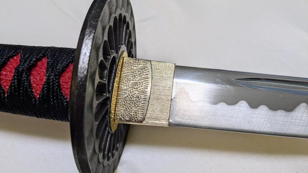 匿名配送　模造刀 戦国武将 前田慶次郎 大輪鍔 三本杉刃紋 大刀