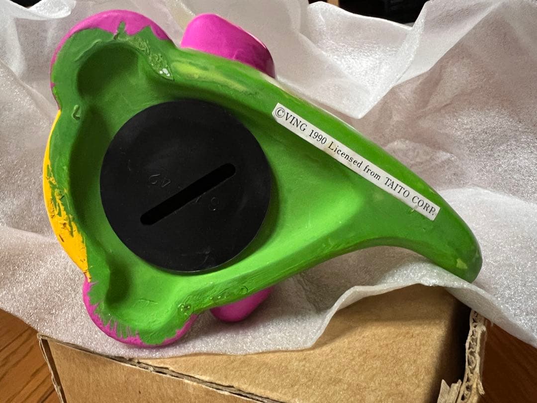 FM-TOWNS版　バブルボブル　バブルン　貯金箱　特典品