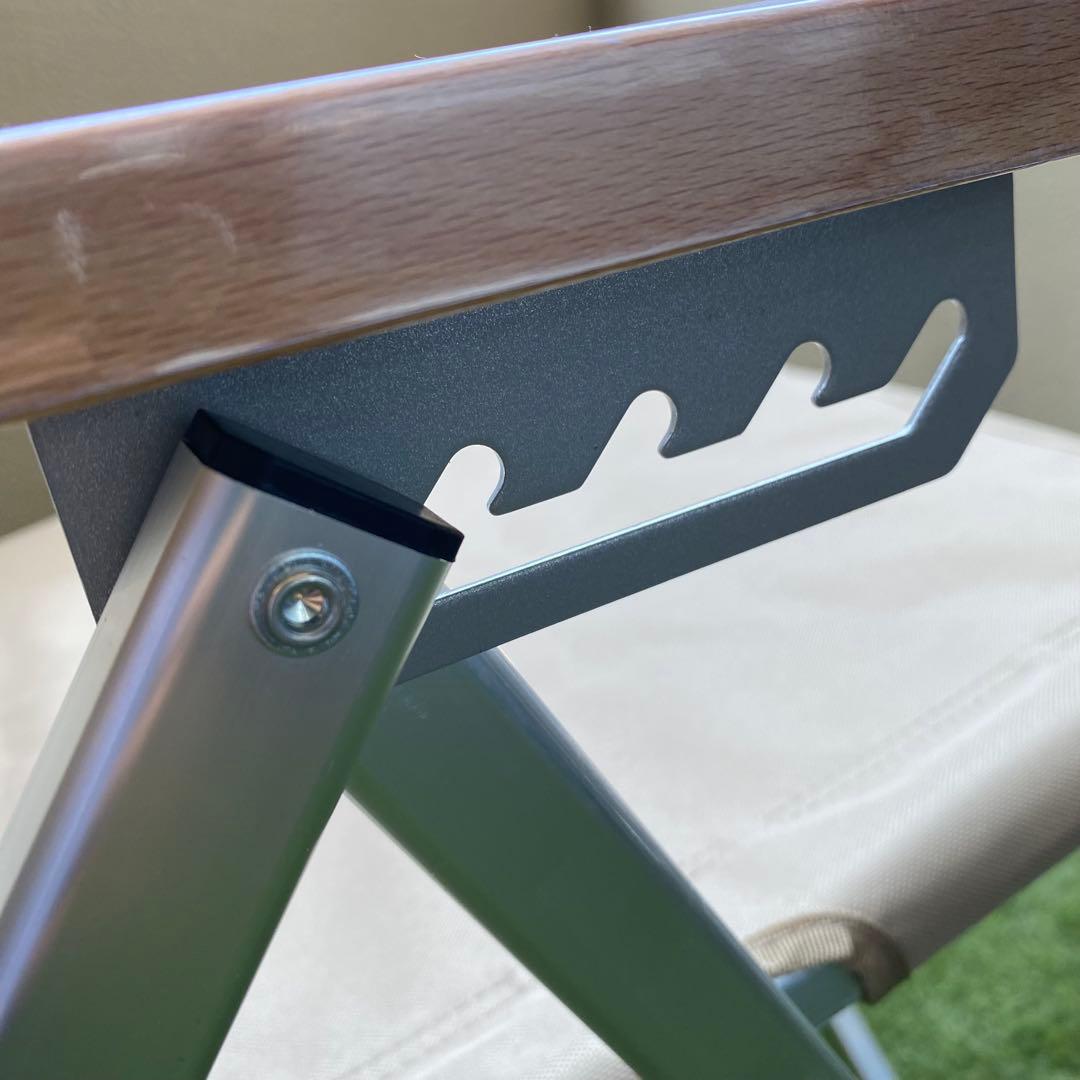 【新品コールマンOEM品】スノーピーク風レイチェア ブラック カーキ 2脚セット