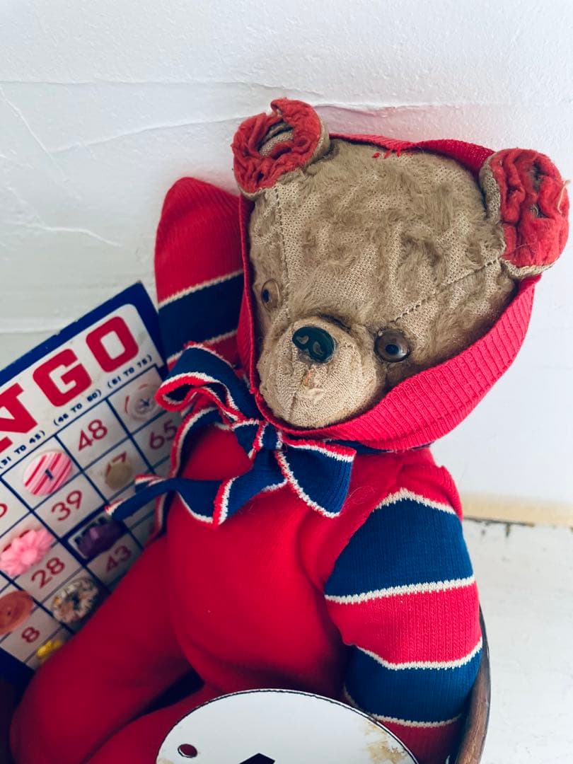 ヴィンテージ ベア　ドール　3体セット　アンティークベア