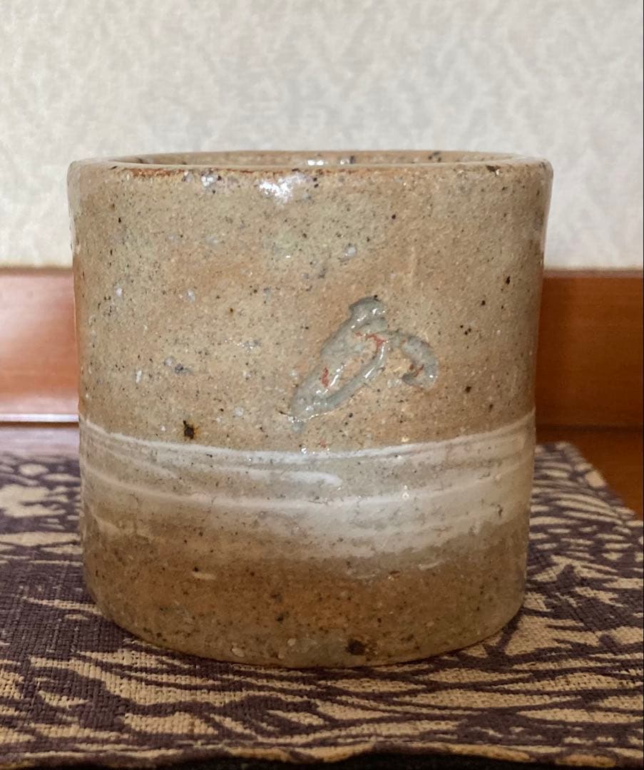 茶道具　蓋置　刷毛目　小林東五作、有馬頼底書付（金閣　大龍）