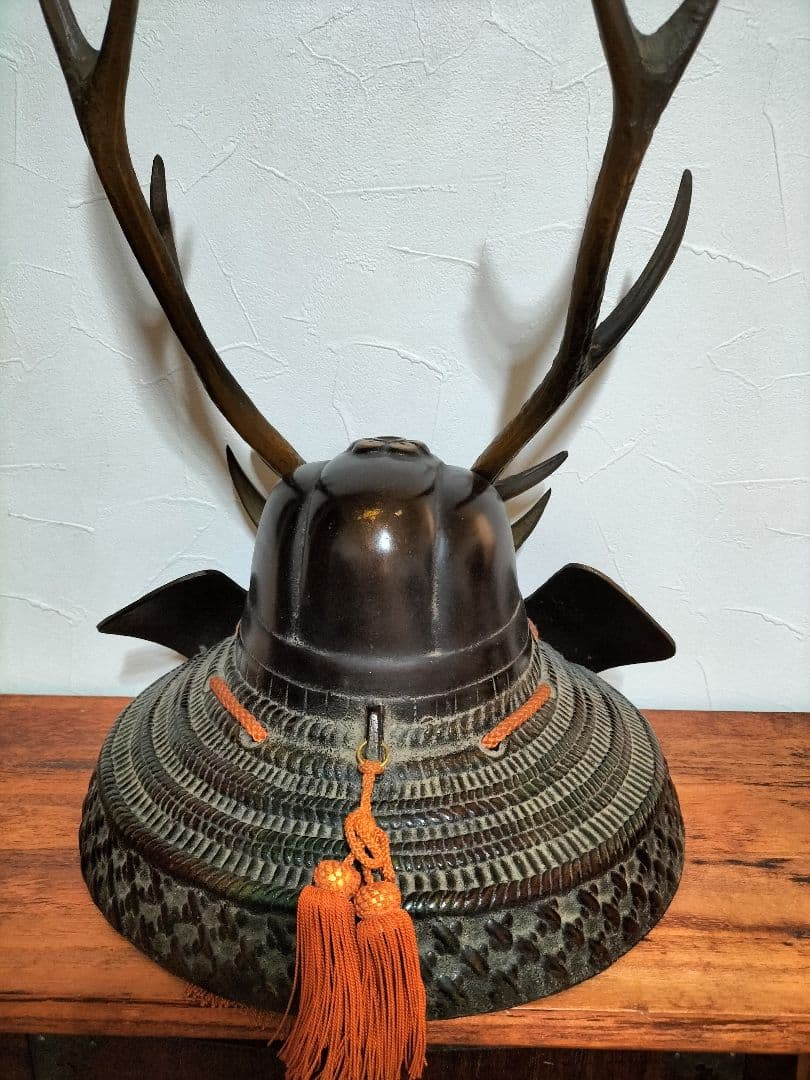 戦国武将 山中鹿之助 鹿角半月兜 5.8kg