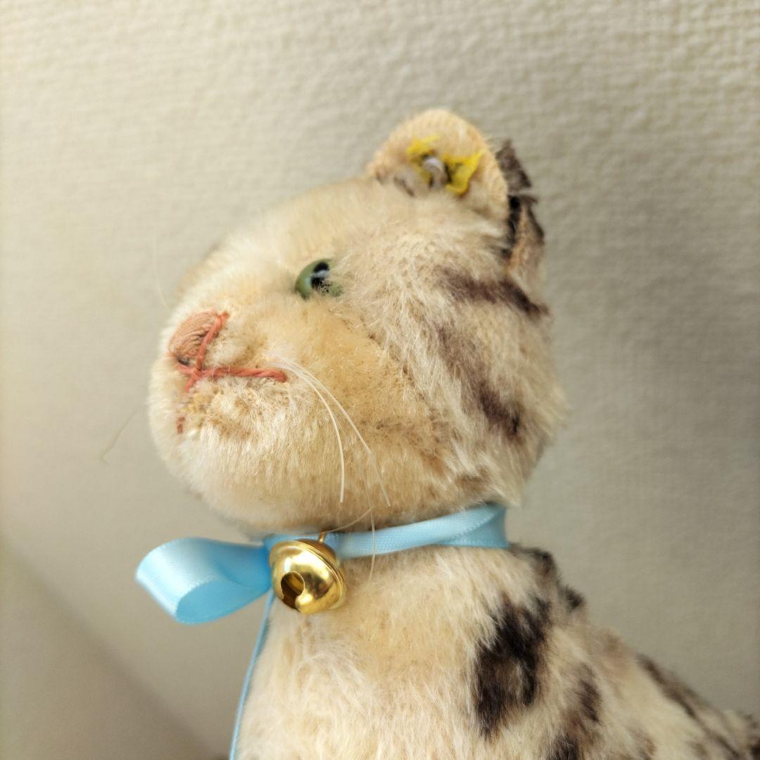ビンテージ　シュタイフ　Tabby　キャット　猫　ちょっと訳あり