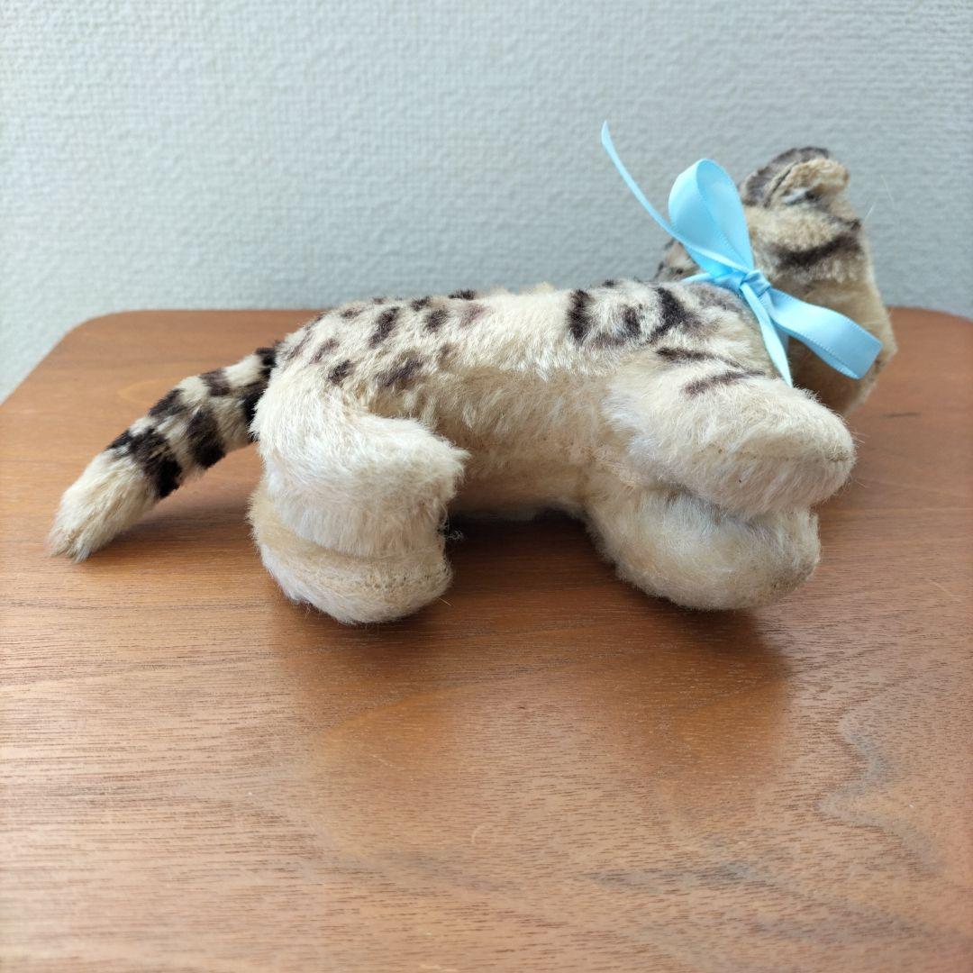 ビンテージ　シュタイフ　Tabby　キャット　猫　ちょっと訳あり