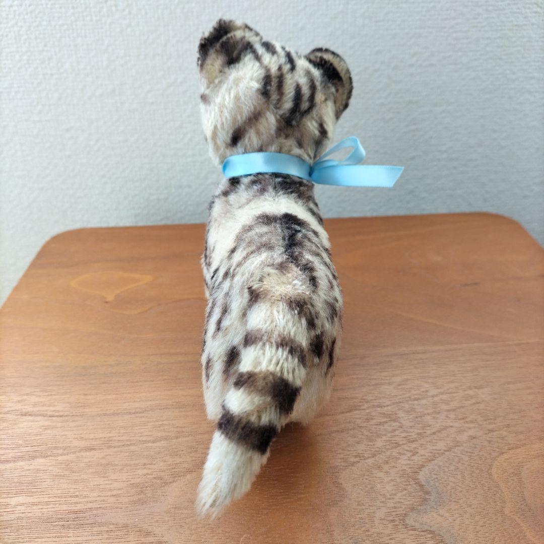 ビンテージ　シュタイフ　Tabby　キャット　猫　ちょっと訳あり