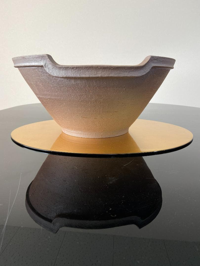 瓶懸 火鉢　井上春峰 作 茶道具　土風炉（美品)フトン付き