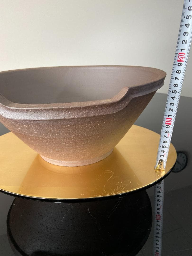 瓶懸 火鉢　井上春峰 作 茶道具　土風炉（美品)フトン付き