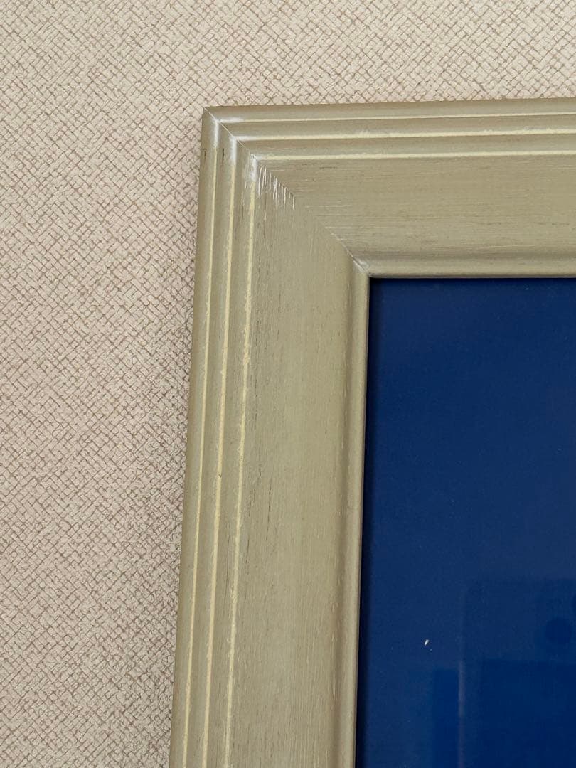 額装付 フランス広告ポスター 布貼り 希少 サヴィニャック展