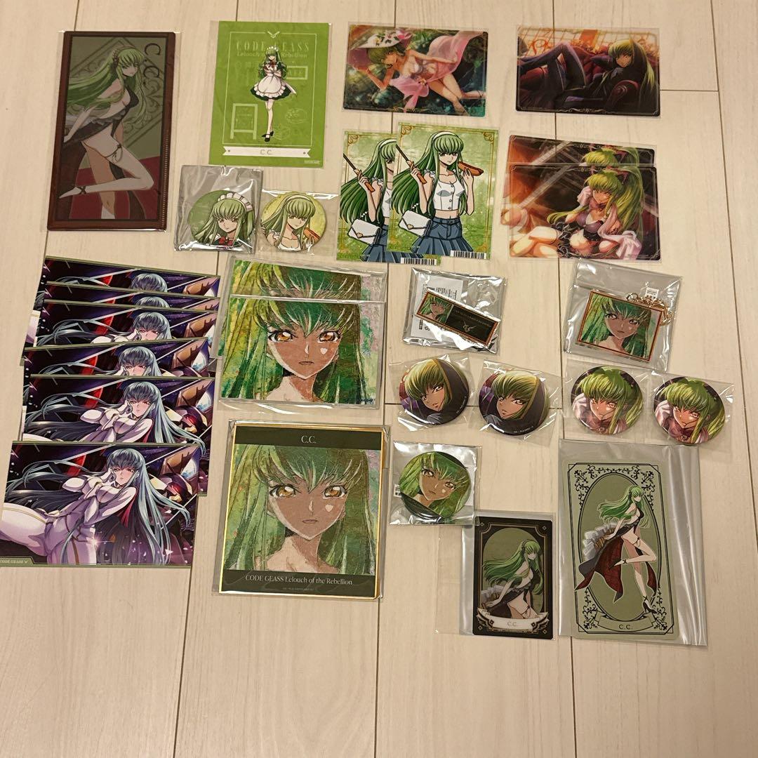 コードギアス Ｃ.Ｃ. 缶バッジ ブロマイド ポストカード ギアジェネ ロススト