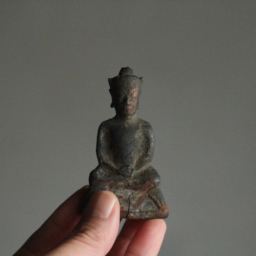 鋳銅仏 座像 仏教美術 古美術 古道具 アンティーク 古銅仏