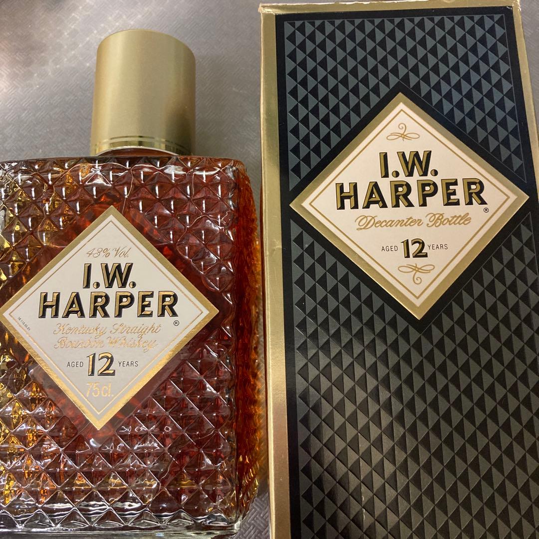 I.W. HARPER 12年バーボンウイスキー 750ml 旧ラベル　箱付き