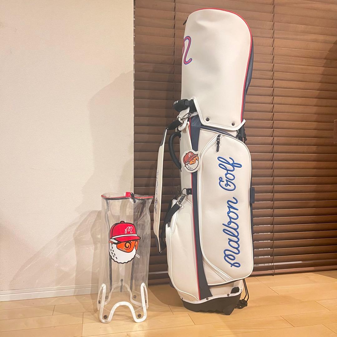 【即発送】完売MALBON マルボンゴルフ キャディバッグ ゴルフバッグ 白