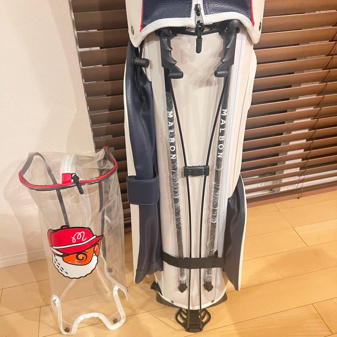 【即発送】完売MALBON マルボンゴルフ キャディバッグ ゴルフバッグ 白