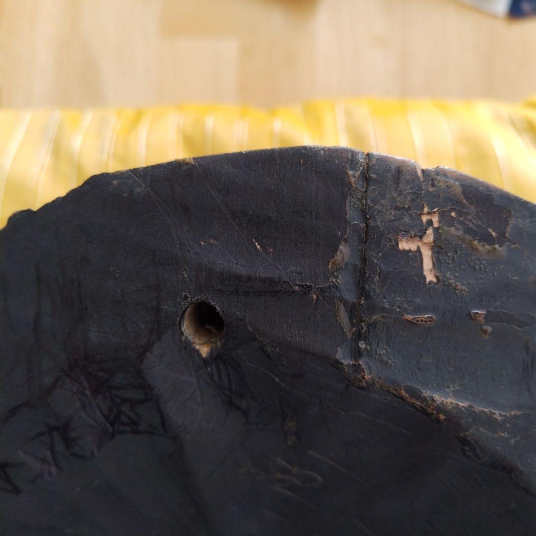 木製クマの顔の彫刻　壁掛け