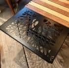 BLACK DESIGN ツリー柄アイアンプレート ※2枚セット