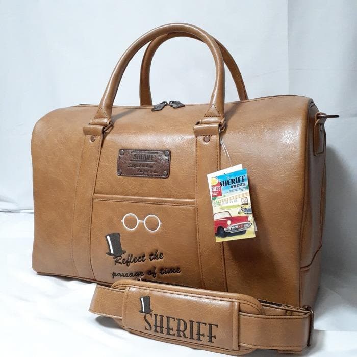 美品 SHERIFF ゴルフ クラシック 2way シューズ収納 ボストンバッグ