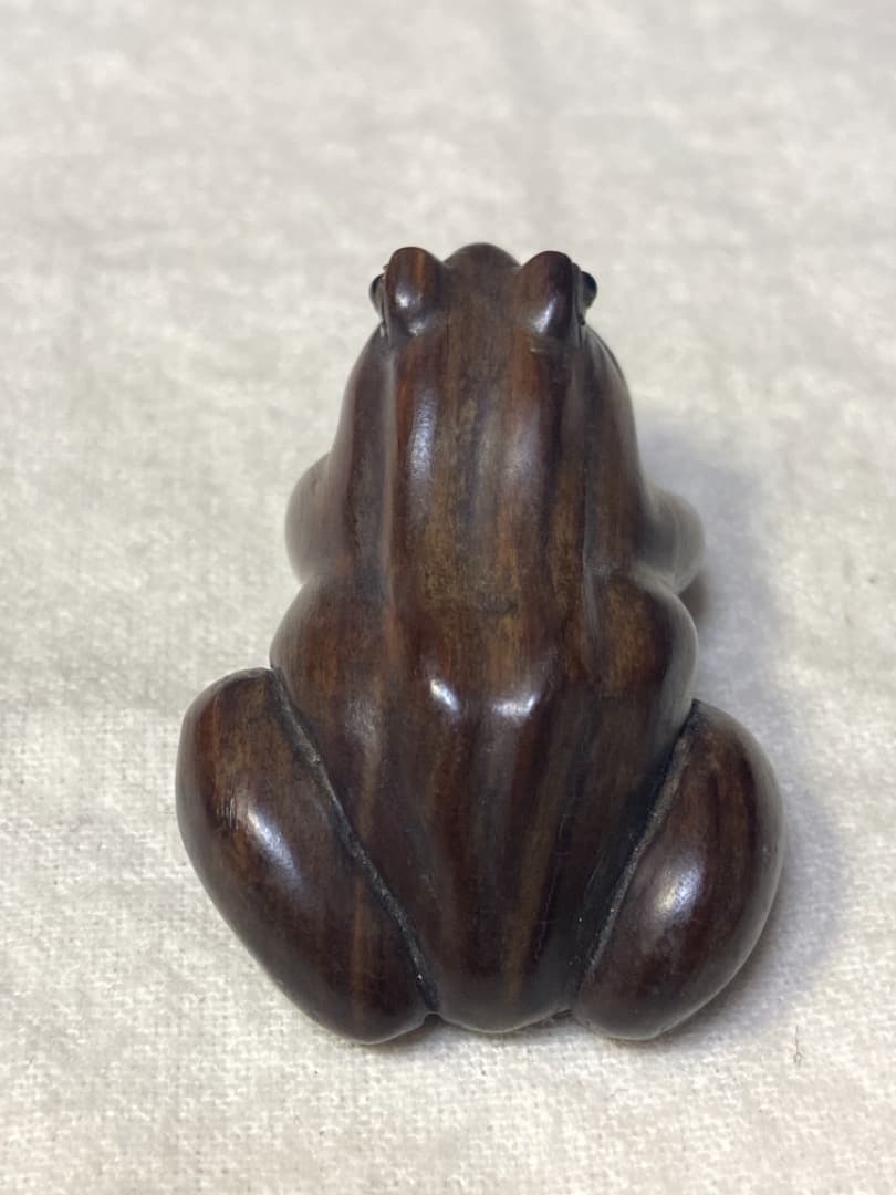 蛙 カエル 蛙根付　  アンティーク　根付