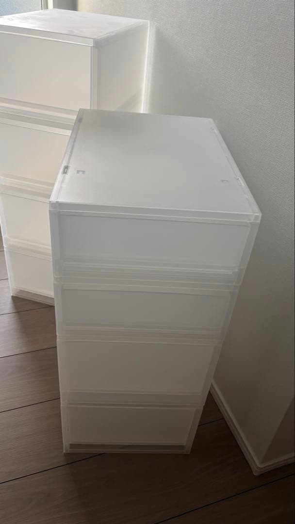 無印　ポイプロピレンケース　引き出し式　浅型　深型　８点セット