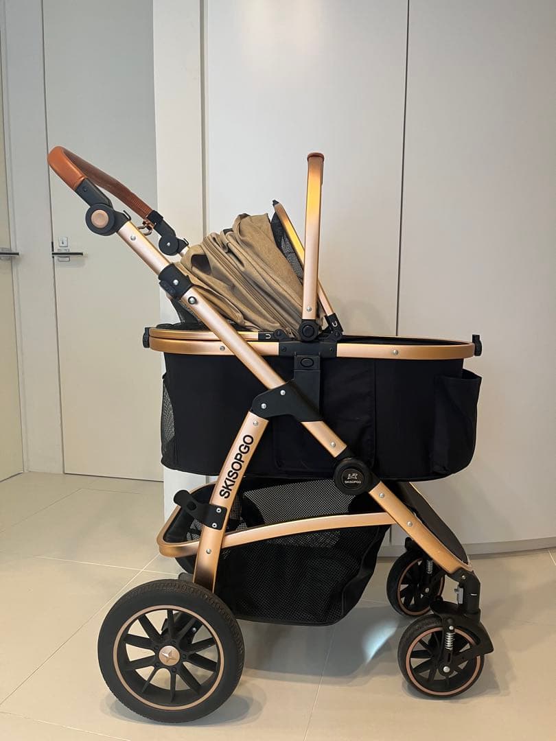 SKISOPGO ペットカート 分離型 犬用ベビーカー いぬ用 折りたたみ式