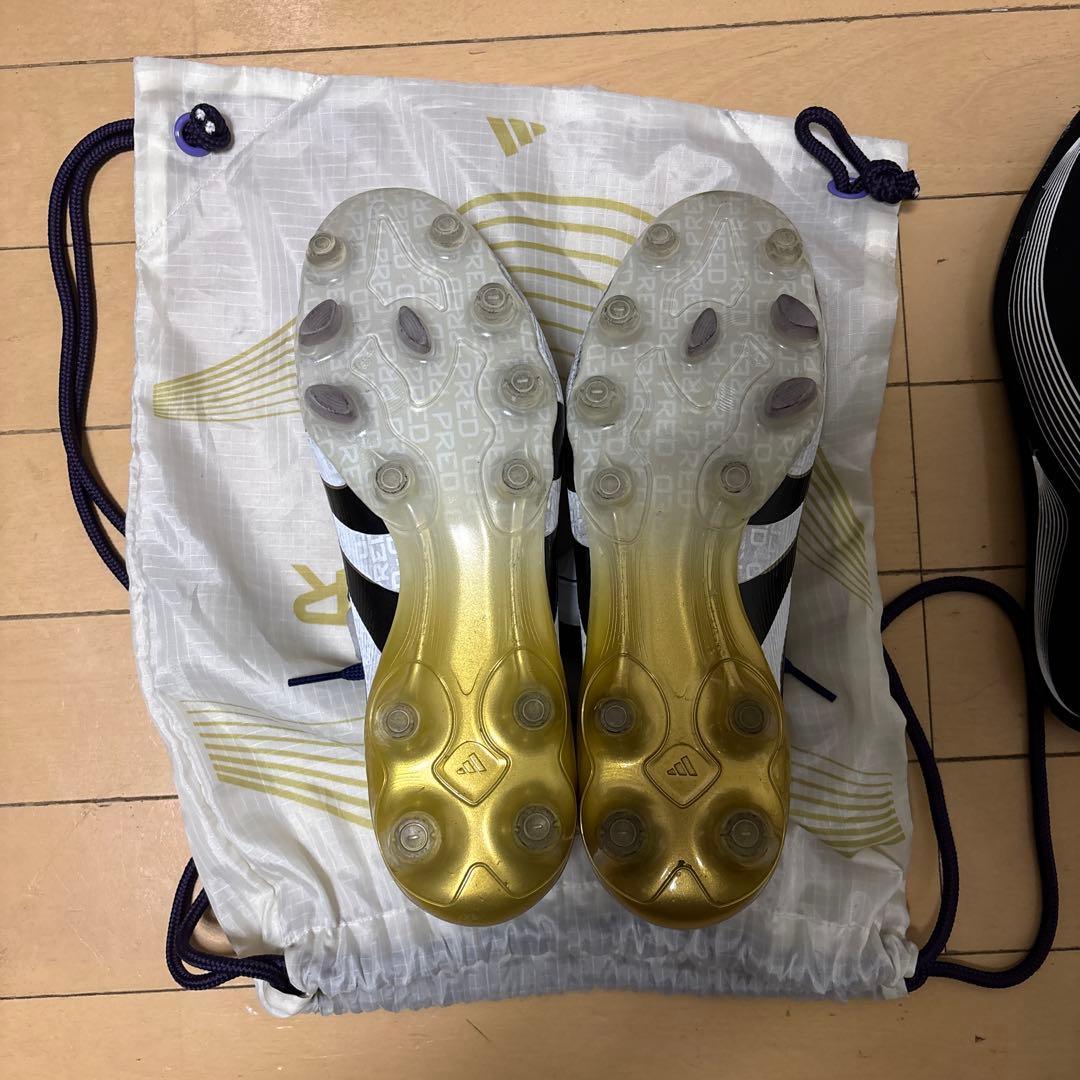 adidas Predator スパイクシューズ ホワイト/ネイビー