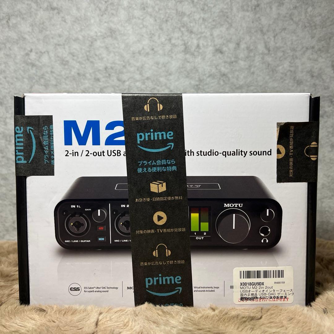 新品　MOTU M2 2in 2out USBオーディオインターフェース