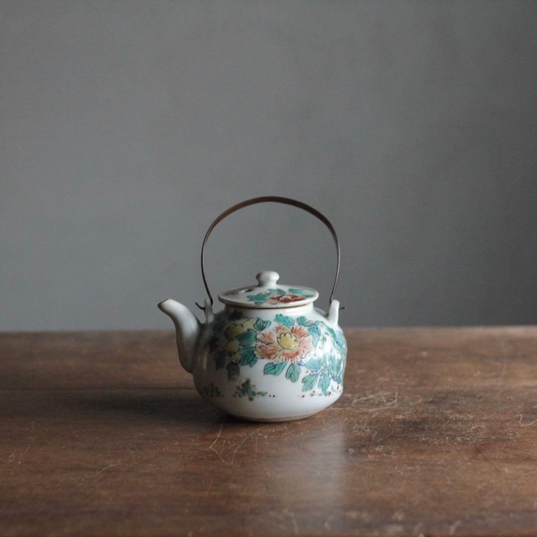 薩摩平佐 色絵 ちょか 急須 古美術 古道具 アンティーク