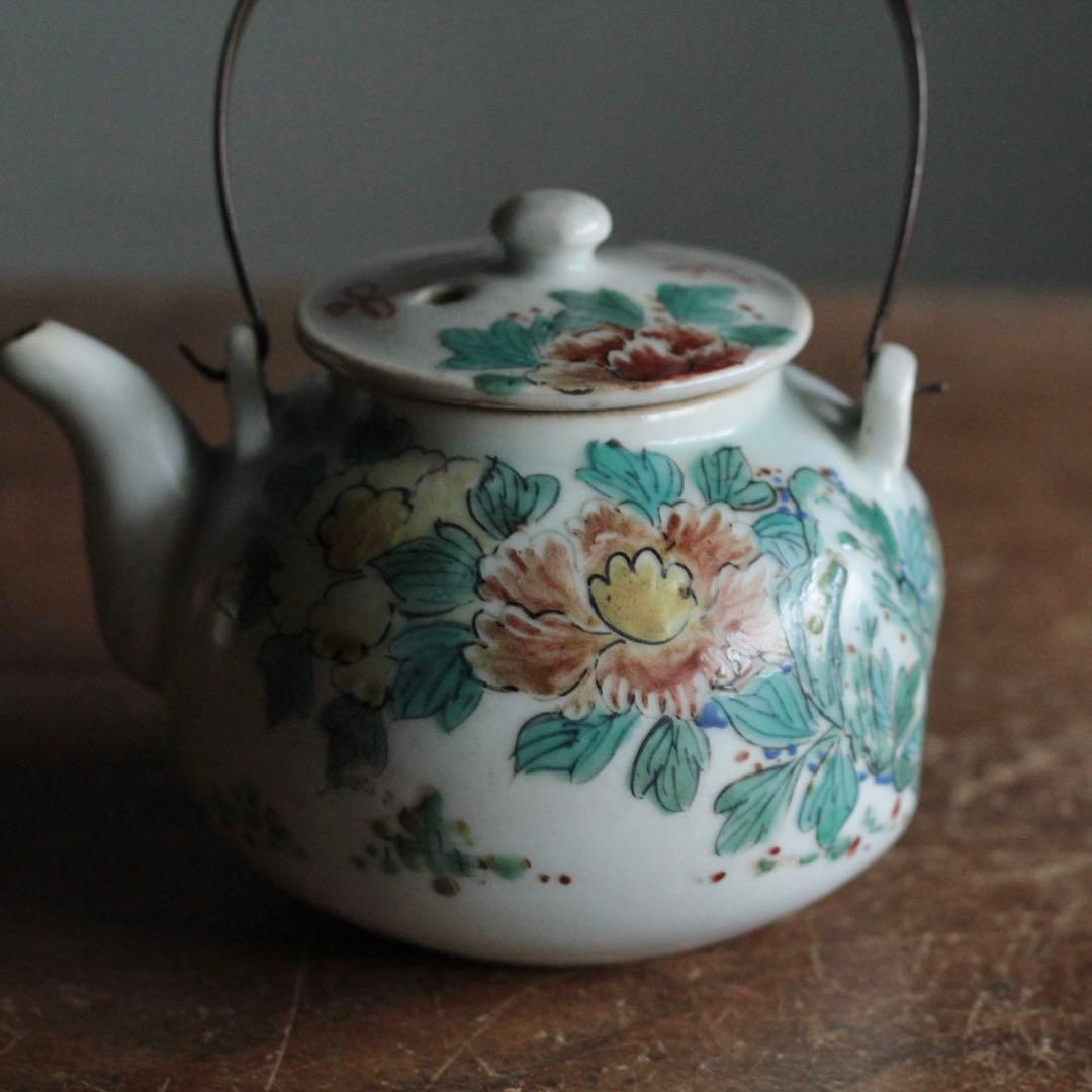 薩摩平佐 色絵 ちょか 急須 古美術 古道具 アンティーク