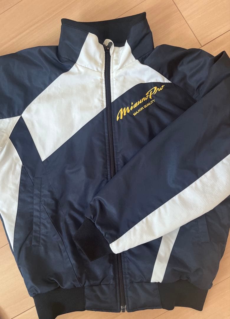 MizunoPro スポーツジャケット ネイビー/ホワイト　グラコン