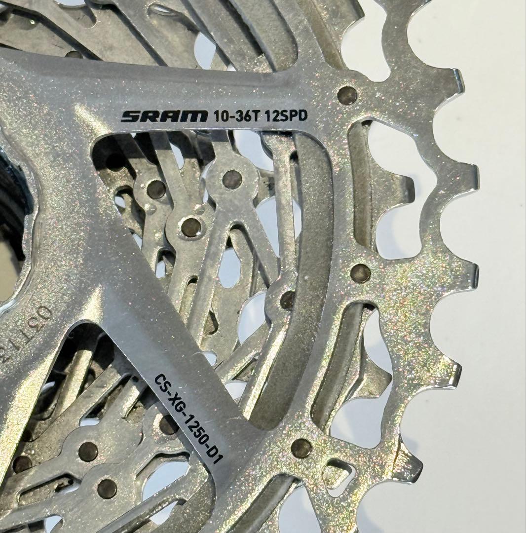 【超美品】SRAM（スラム）XG-1250 スプロケット 12S 10-36T