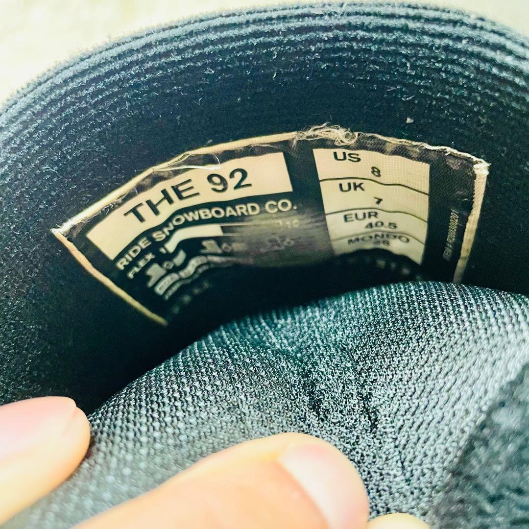 RIDE THE92 26cm ダブルボア　スノーボード　ブーツ　ライド