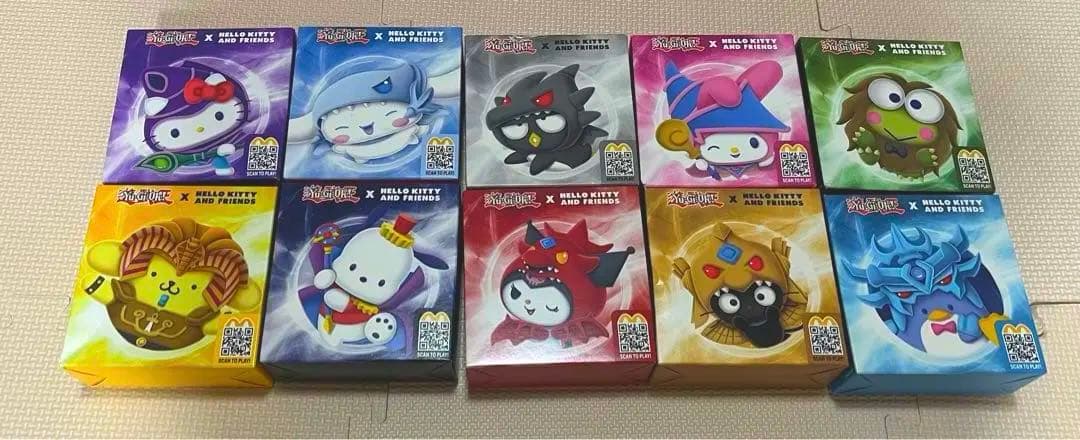 マクドナルド サンリオ　遊戯王 コラボ 全種類　箱付き 海外限定