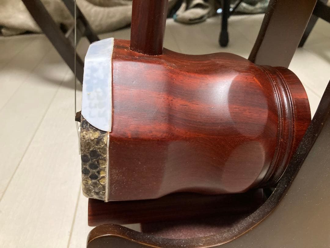 新品未使用 龍頭彫刻 中胡/中国輸入品 低音二胡