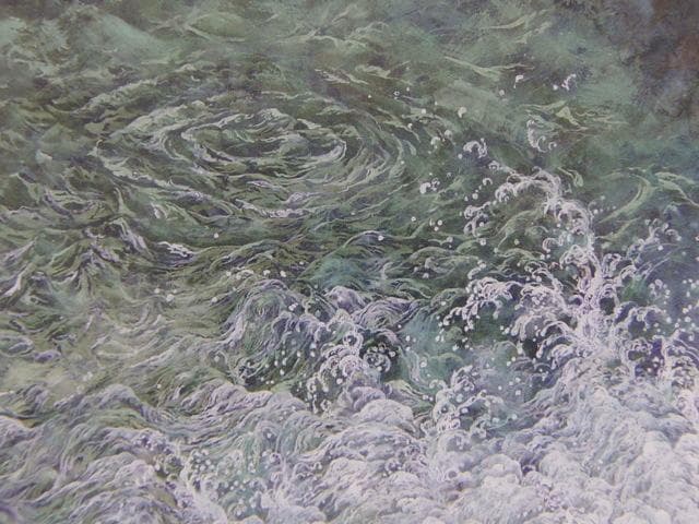 本多功身、【流様】、希少な額装用画集より、状態良好、新品額装付、日本人画家