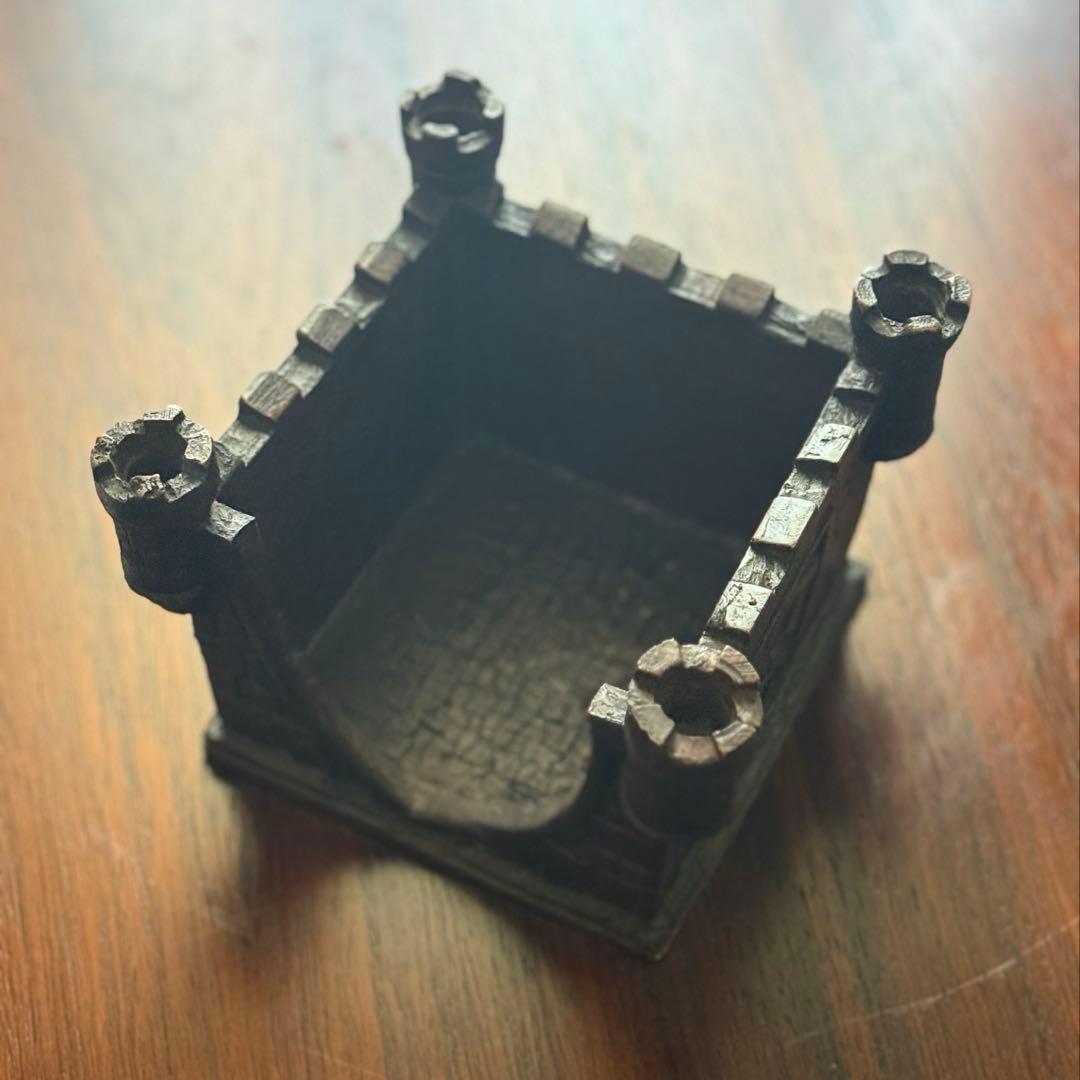 【英国アンティーク】お城のかたちのMemoレタートレイ