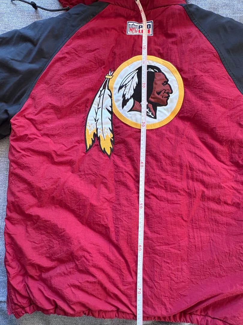 STARTER ハーフジップ・グラウンドコート ワシントン　レッドスキンズ