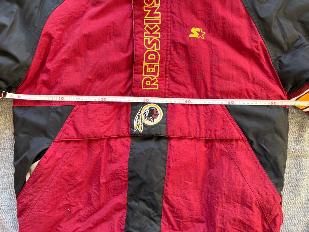 STARTER ハーフジップ・グラウンドコート ワシントン　レッドスキンズ