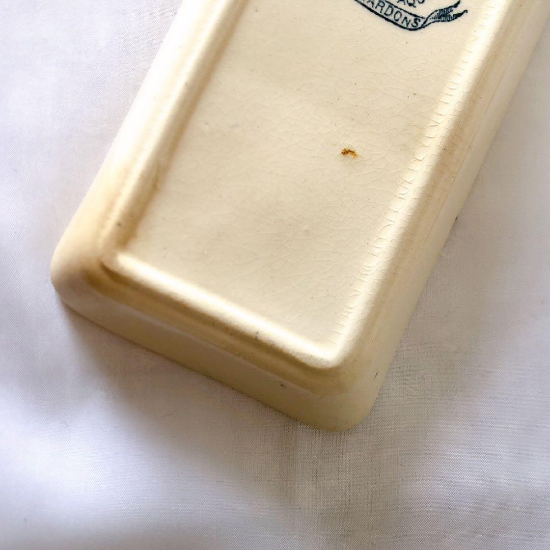 ジアン CACTUS サボテン トゥースディッシュ ブルー アンティーク食器