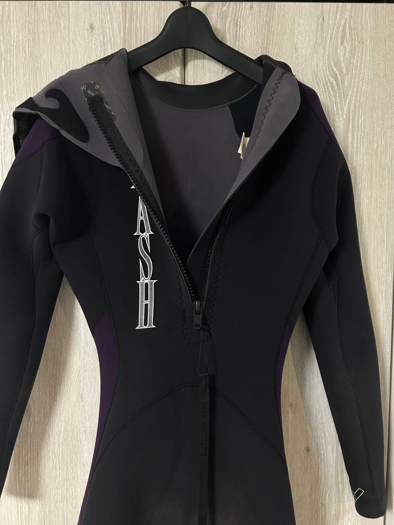 RASH ラッシュ ウエットスーツ ロンスプ 黒・紫
