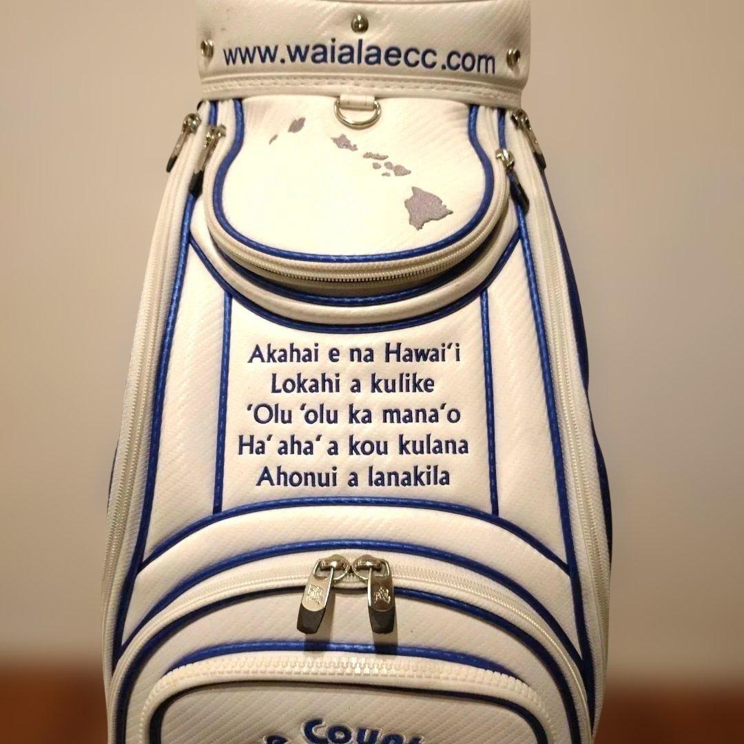 Aloha Standard ゴルフキャディバッグ ホワイト/ネイビー レア