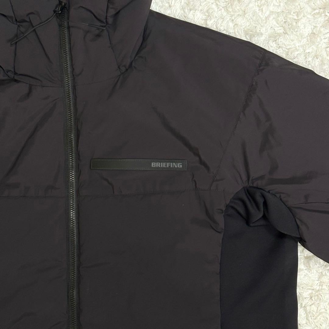超希少✨ブリーフィング リモンタパッディドパーカ 中綿 L ブラック フード